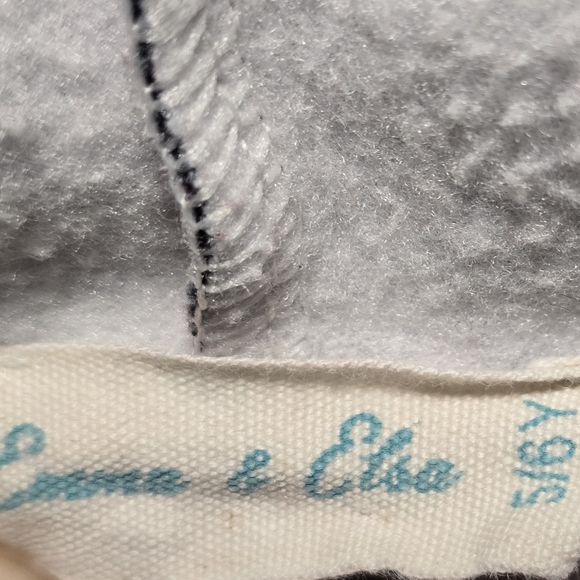 Emma And Elsa Girls' 5/6Y Pink Black Front Zip-Up Hoodie Jacket. - Picture 6 of 8